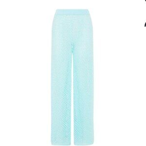 Kulani Kinis Crochet Knit Pants - Cloud Blue - Large